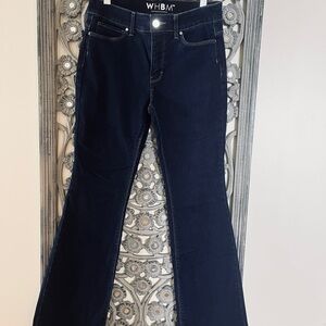 White House Black Market Dark Blue Flare Jeans